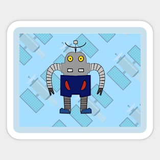 March Satellite Robot Sticker